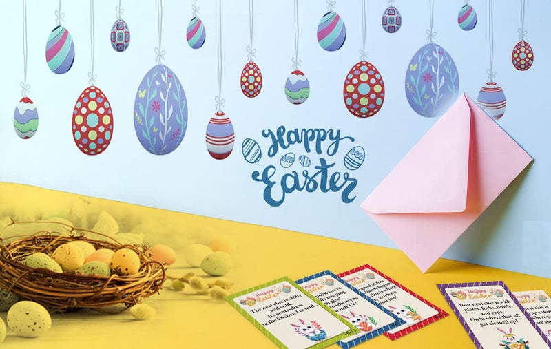 BEUFSE Indoor Easter Scavenger Hunt Cards with Envelopes, Easter Egg Hunt, Indoor Scavenger Hunt Games, Easter Bunny, Easter Party Activities, Indoor Easter Party Games-fhjxbk001 - Image 3