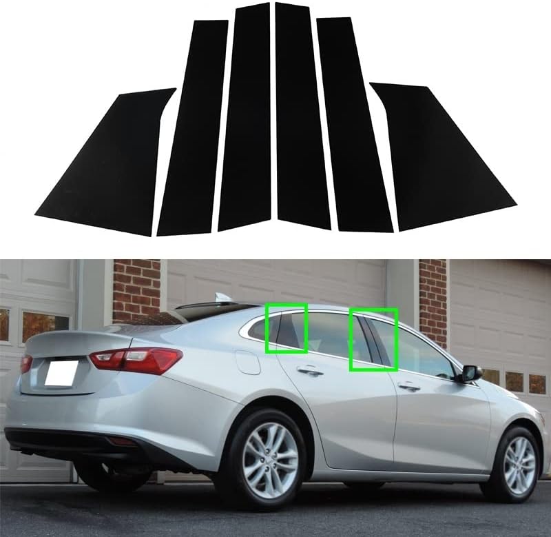Vuzmode 6Pcs Car Pillar Posts for Chevrolet Malibu 2016-2021 - Image 2