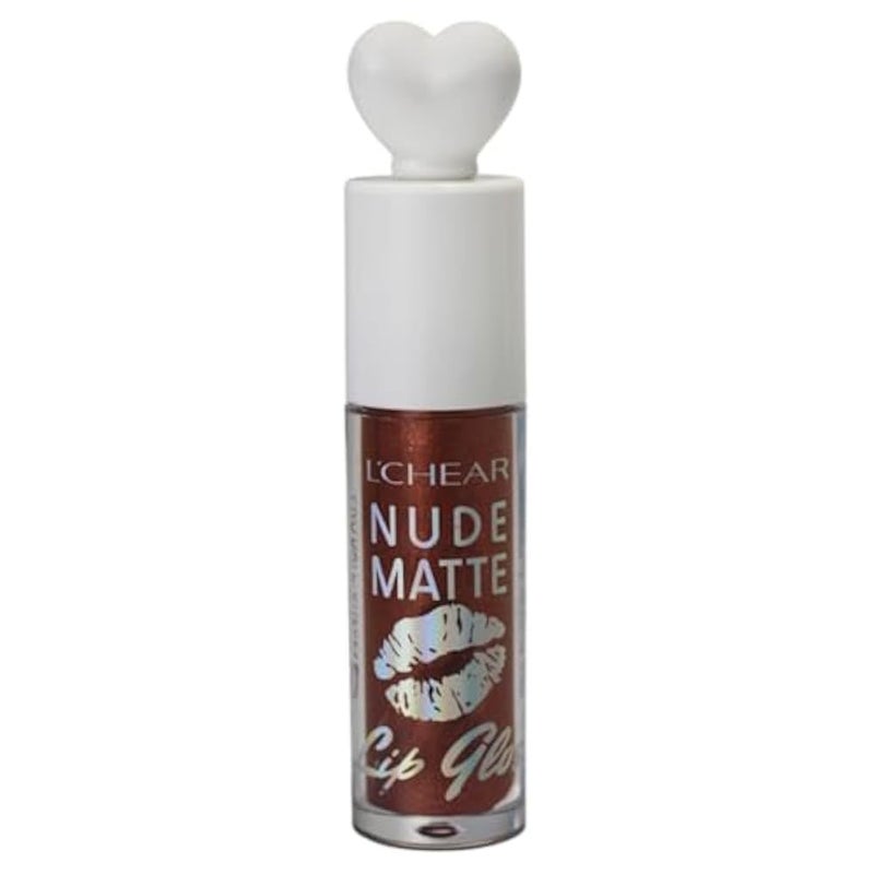 L'chear Lip Gloss Nude Matte Light&Thin Lasting Color Aqua Nourishment Shade Number 6 - Image 2