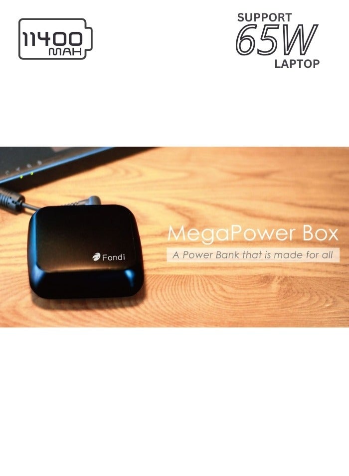 Fondi Mega Power Box 11400 mAh Powerbank FP1104S for Laptops HP | Sony | ASUS | Acer - Image 3