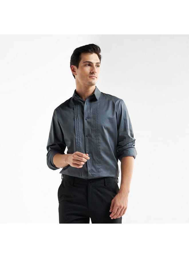 Splash FAV Pleated Front Dress Shirt - Image 1