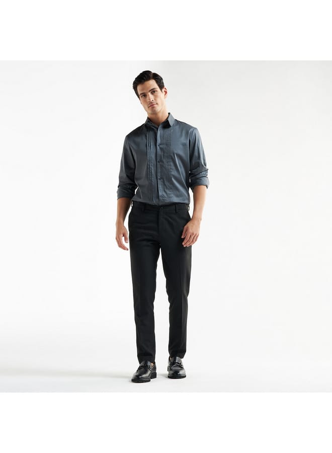Splash FAV Pleated Front Dress Shirt - Image 2