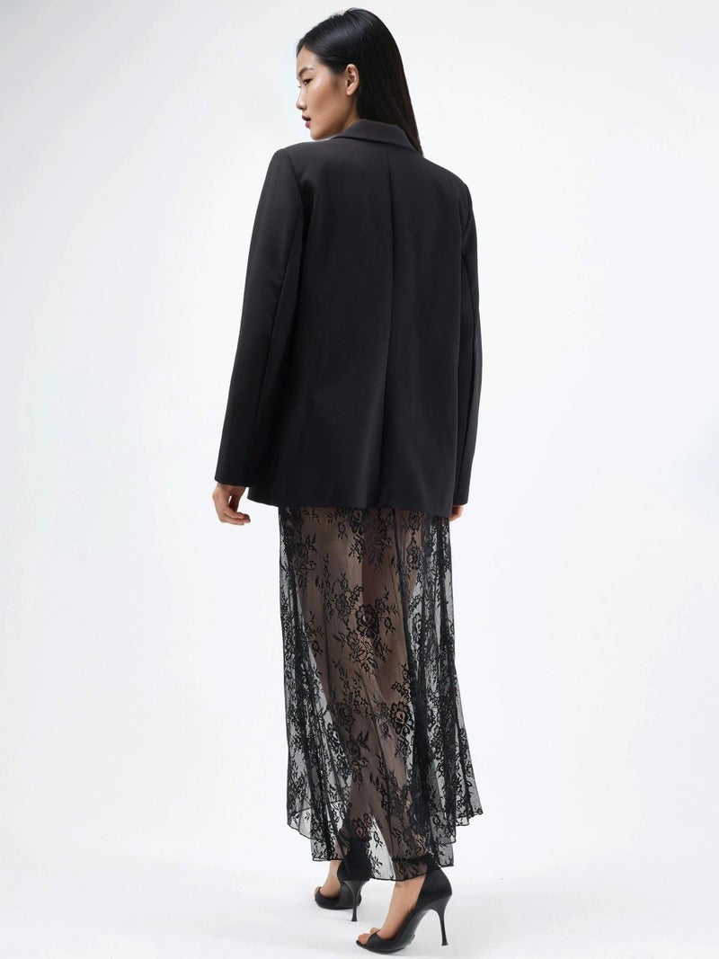 HICCUP High Waist Lace Maxi Skirt - Image 4