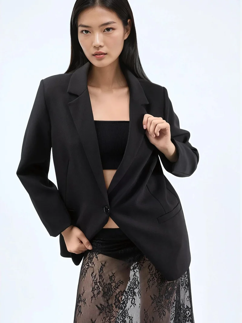 Hiccup Black High Waist Lace Maxi Skirt for Women | Best Price UAE