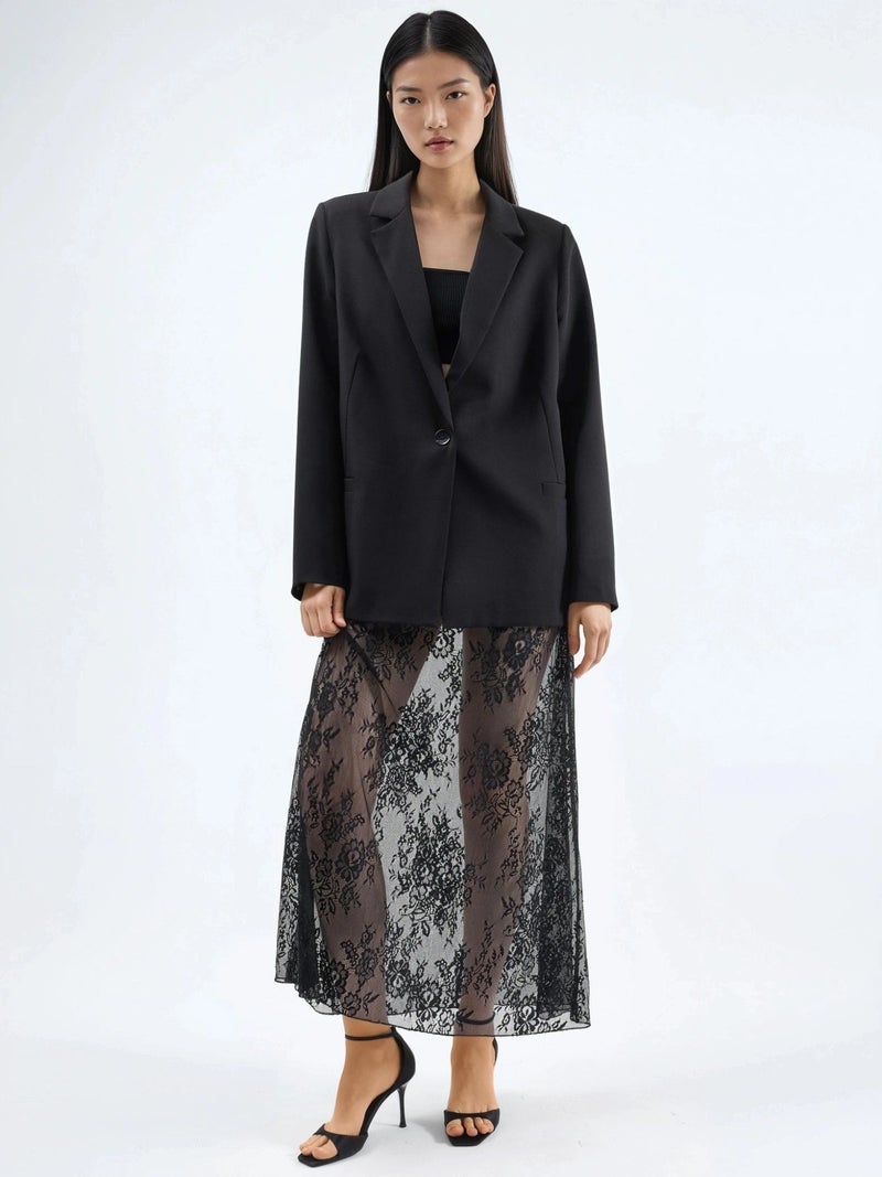HICCUP High Waist Lace Maxi Skirt - Image 2