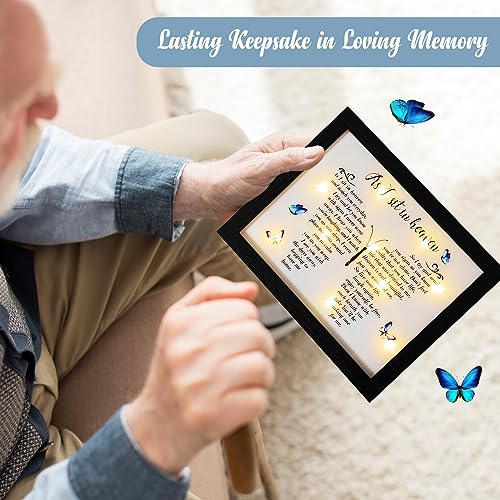 Fabuday Memorial Gifts LED Shadow Box - Sympathy Gift in Memory of Loved One Gifts, Rememberance Gift for Loss of Mother Father Mom Dad, Funeral Condolences Bereavement Gift Ideas - Image 3