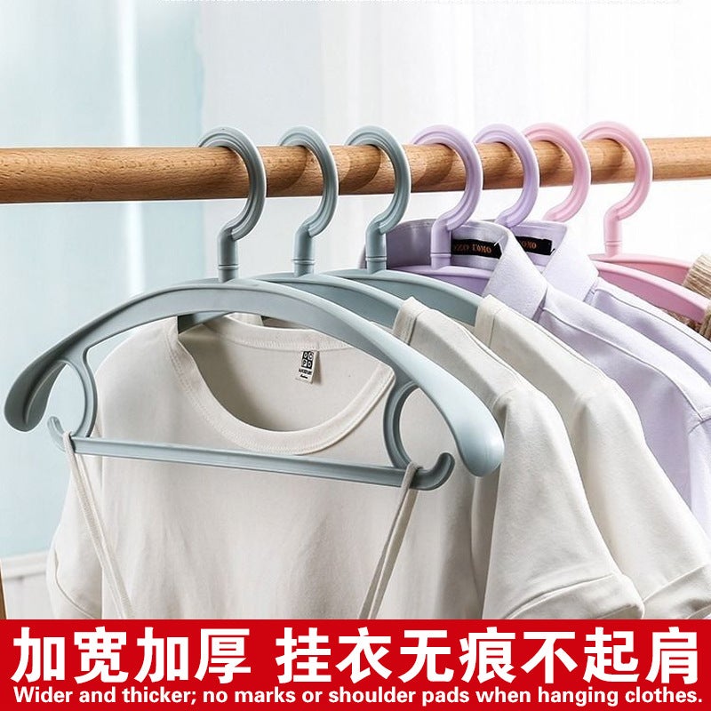 Non-Slip Plastic Clothes Hangers Anti-Bump for Home Dorm (Pack of 5) - Image 2