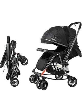 عربة أطفال G Baby (G22) بمقبض قابل للعكس لعربة الأطفال/الأطفال، خفيفة الوزن، تصميم مضغوط، شبكة ناموسية، عربة أطفال متقدمة مع كرسي هزاز_أسود - pzsku/ZFEB4BF682D2D9920D842Z/45/1746357263/5e15175e-3c1b-4104-8975-8acd24212cd0
