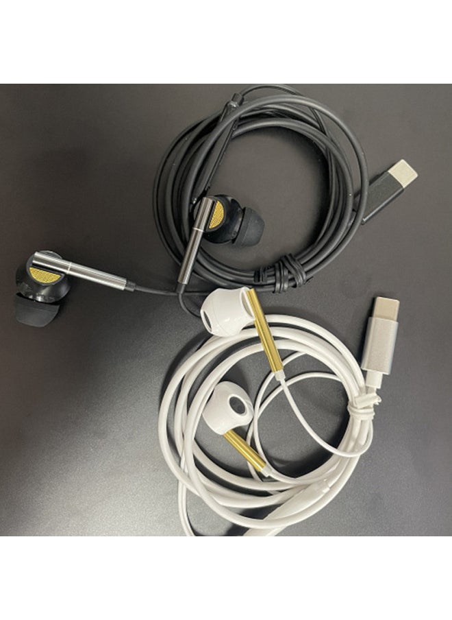 Wired Computer Eating Chicken Game E-sports Headset USB Interface Internet Cafe Desktop Universal Notebook In-ear With Wheat-Color:Black  - Image 2