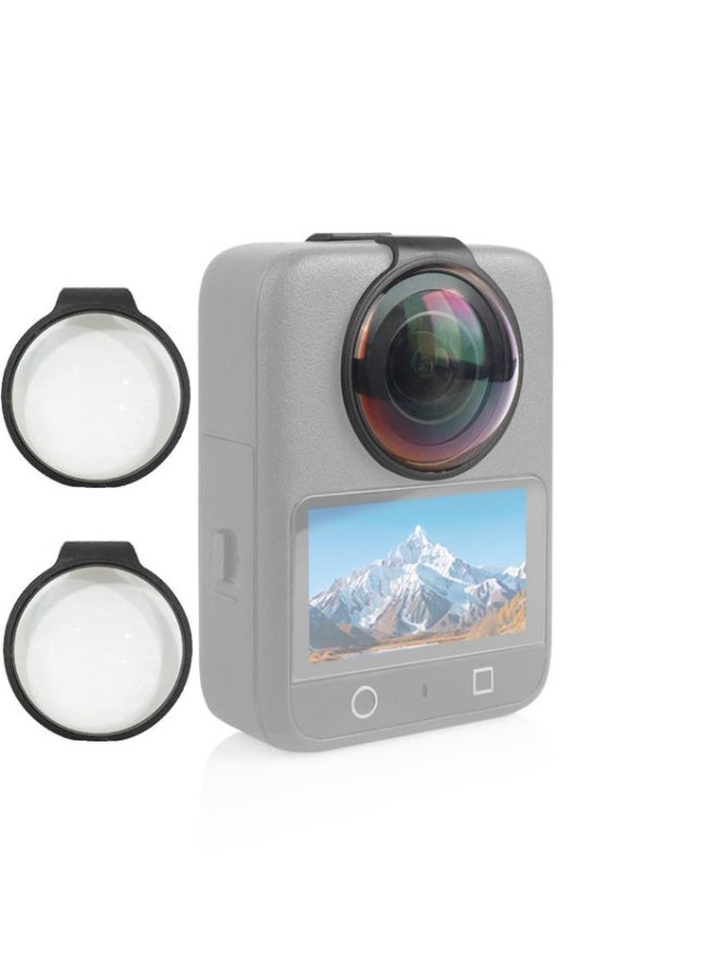 Premium Tempered Glass Lens Protector for DJI Osmo 360, 10H Hardness Lens Guard, AR Coated, High Transmittance, Waterproof with Snap-In Buckle, Compatible with Osmo360 Lens Cap Accessories - Image 1