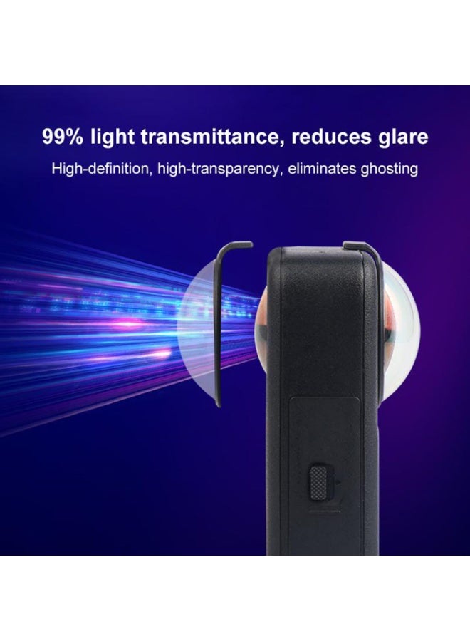 Premium Tempered Glass Lens Protector for DJI Osmo 360, 10H Hardness Lens Guard, AR Coated, High Transmittance, Waterproof with Snap-In Buckle, Compatible with Osmo360 Lens Cap Accessories - Image 5