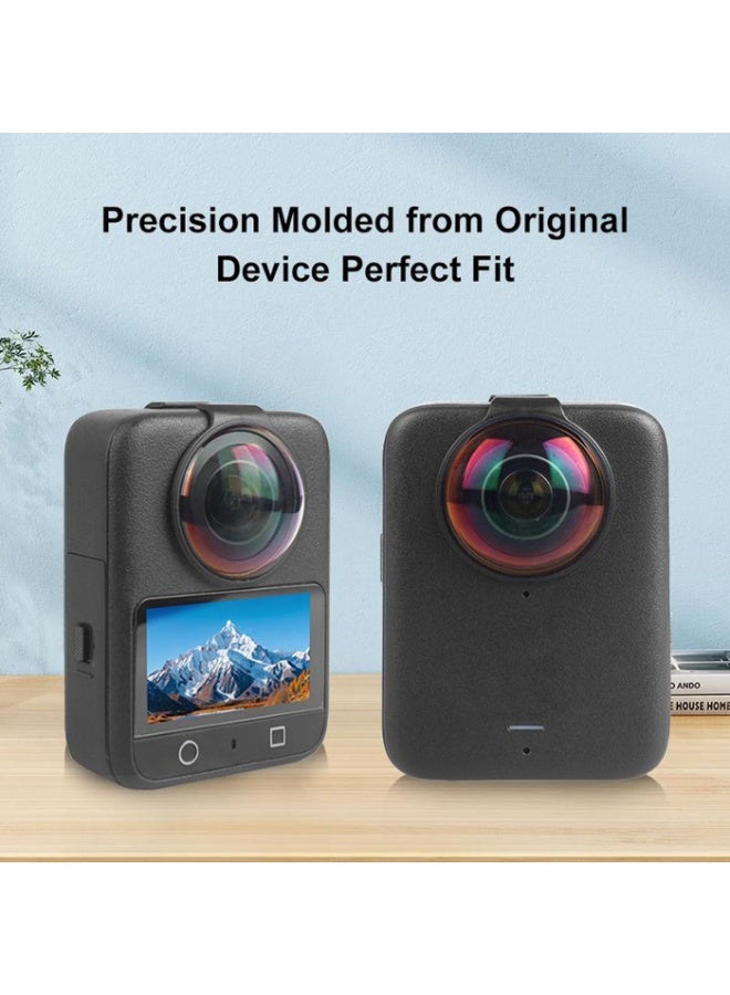 Premium Tempered Glass Lens Protector for DJI Osmo 360, 10H Hardness Lens Guard, AR Coated, High Transmittance, Waterproof with Snap-In Buckle, Compatible with Osmo360 Lens Cap Accessories - Image 3