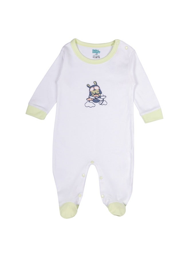 Babies Basic 5 Piece Unisex 100% Cotton Gift Set Include Bib, Romper, Mittens, Cap And Sleepsuit/Jumpsuit - Image 2