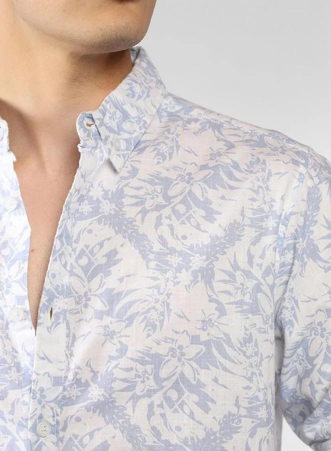 Dennis Lingo Floral Printed Cotton Casual Shirt by Styli