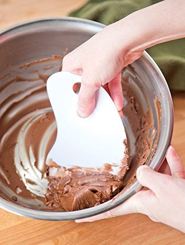 Fox Run Dough and Bowl Scraper, Curved, White - Image 4
