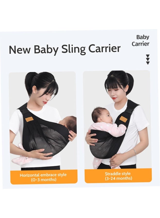 KASTWAVE Baby Sling Carrier, Baby Carriers from Newborn, Adjustable Baby Carrier with Hip Seat Soft and Breathable Baby Holder Carrier with Wide Strap for Infant and Toddler - Image 5