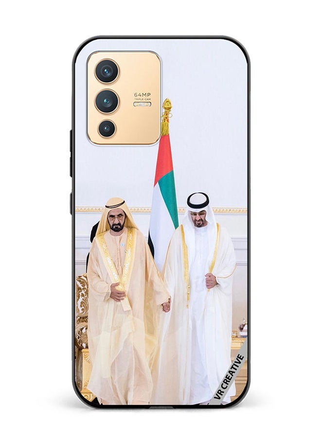 Protective Case Cover For Vivo V23 5G Sheikh Mohamed Bin Zayed Al Nahyan And Sheikh Mohammed Bin Rashid Al Maktoum Design Multicolour