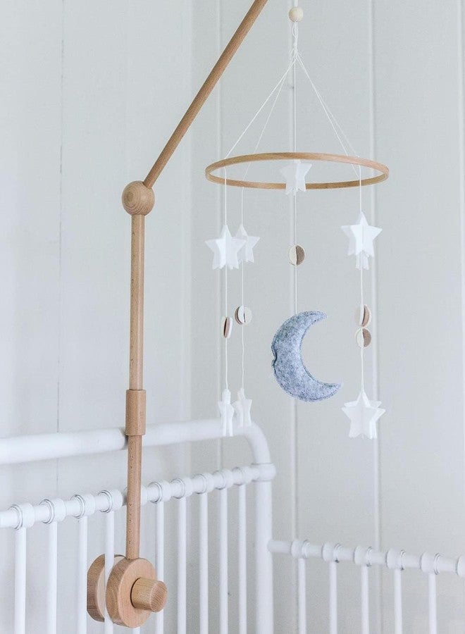 Sorrel + Fern Baby Crib Mobile Arm Wooden Holder - Baby Mobile Hanger for Crib (31 inch, 100% Natural Beechwood) Strong Anti Slip - Nursery Decor & Gift Accessories (Original) - Image 2