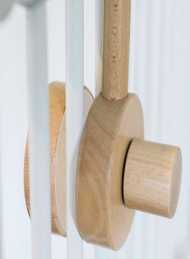 Sorrel + Fern Baby Crib Mobile Arm Wooden Holder - Baby Mobile Hanger for Crib (31 inch, 100% Natural Beechwood) Strong Anti Slip - Nursery Decor & Gift Accessories (Original) - Image 3