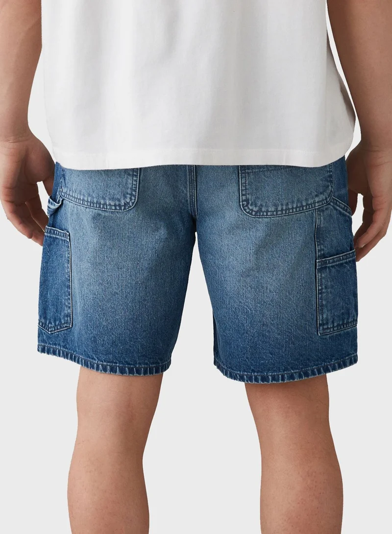 امريكان ايجل Essential Denim Shorts