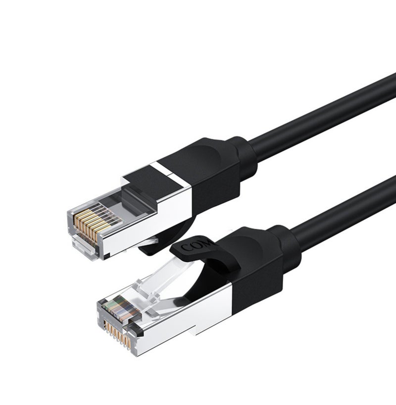 COMPIX Ethernet Cable Cat6 1M, High-Speed 10Gbps 500MHz Double Shielded LAN Cable, Silver-Plated & Fluke-Tested, Supports PC, PS5/PS4, Smart TV, Router, Modem, Hub, Switch, Laptop, Gaming Accessories - Image 1