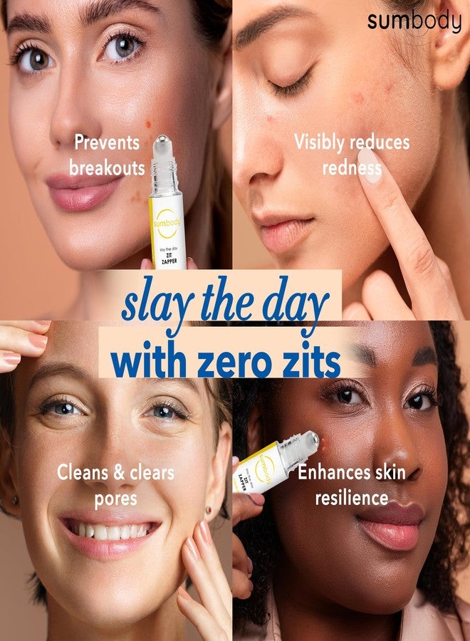 Sumbody Acne Serum for Face Zit Zapper - Blemish Pimple Reducer Women Men Teens, Facial Serum Acne Scars, Red Spot Remover & Pore Reducer Roll-On, Skin Care Formula Clear Skin, Made in USA - Image 3