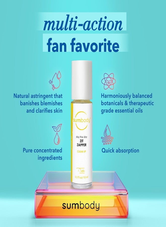 Sumbody Acne Serum for Face Zit Zapper - Blemish Pimple Reducer Women Men Teens, Facial Serum Acne Scars, Red Spot Remover & Pore Reducer Roll-On, Skin Care Formula Clear Skin, Made in USA - Image 2