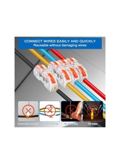 PROMASS promass 50 Pcs Lever Wire Connector Kit, Compact Single Wire Connectors Assortment for 28-12 AWG Wires  - Image 4