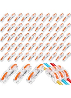 PROMASS promass 50 Pcs Lever Wire Connector Kit, Compact Single Wire Connectors Assortment for 28-12 AWG Wires  - Image 1