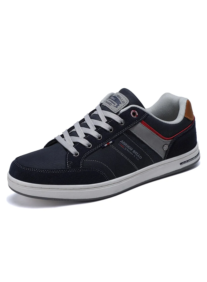 ARRIGO BELLO Men's Casual Low Top Sneakers Durable Leather Comfy Shoes for Daily Wear