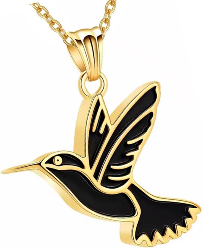 Avian-Engraved Pet Memorial Necklace Secure Ashes Holder with Adjustable Chain Cremation Jewelry for Pets - Image 1