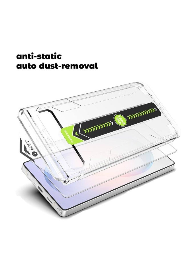 تيمبرد غلاس واقي شاشة زجاجي مقوى لهاتف سامسونج جالاكسي إس 26 بلس 6.7 بوصة أنه سهل التركيب وخالٍ من الغبار - واقي شاشة فائق الوضوح و مقاوم للخدوش وعالي الدقة (شفاف) - Image 2