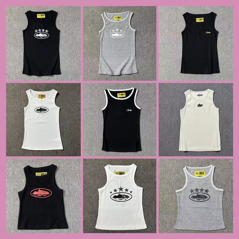 Corteiz Alcatraz Basic Printed Vest Street Fashion Sports Casual Tops For Men And Women - Image 2