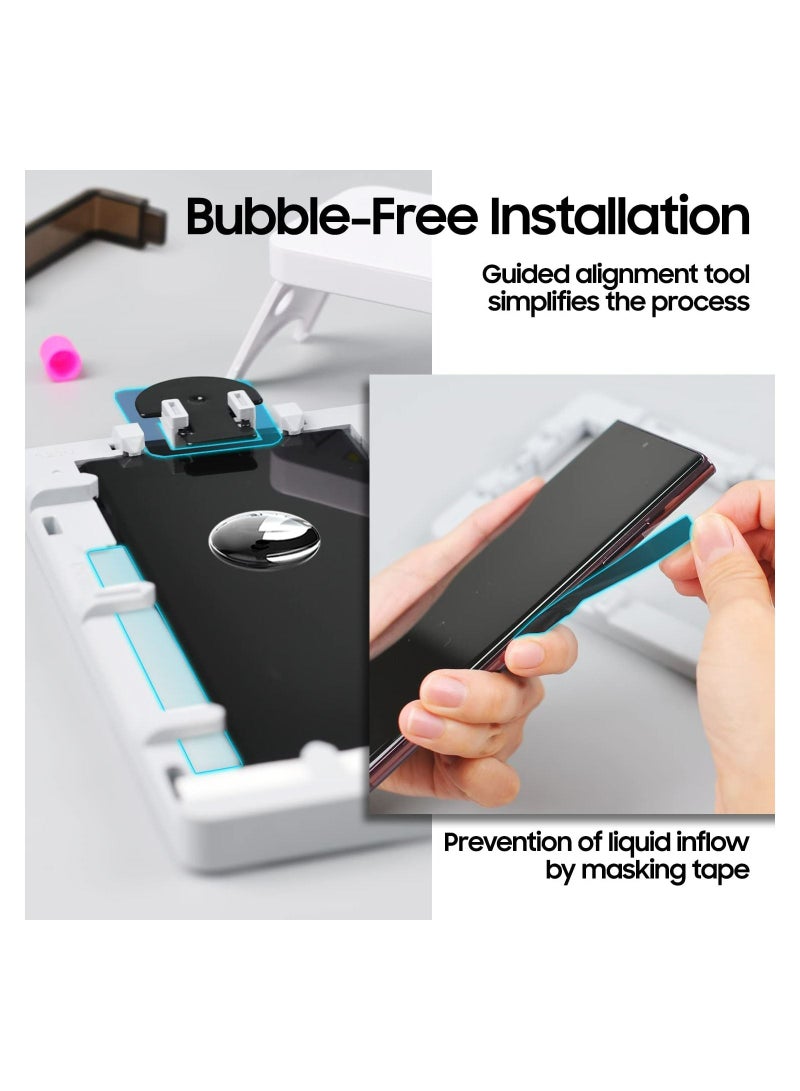 Dome - Dome Glass Samsung S23 Ultra Tempered Glass Screen Protector with Installation Kit and Liquid Dispersion Tech - Image 1