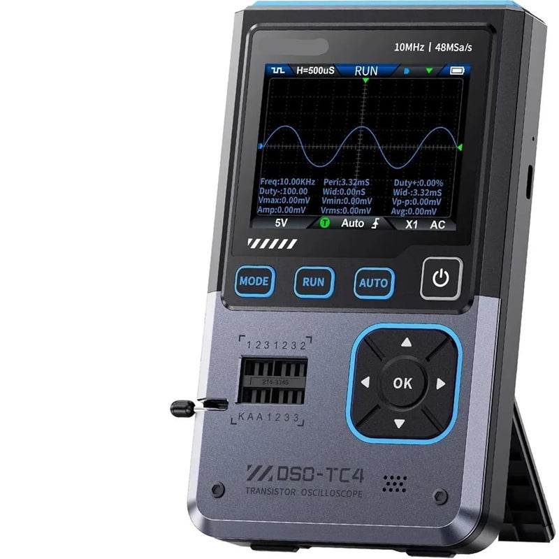 Digital Multimeter, DSO-TC4 Transistor Tester Digital Oscilloscope DDS Signal Generator 3 in 1,10MHz Bandwidth 48MSa/s Sampling Rate,for Home and Industrial Electrical Issues - Image 1