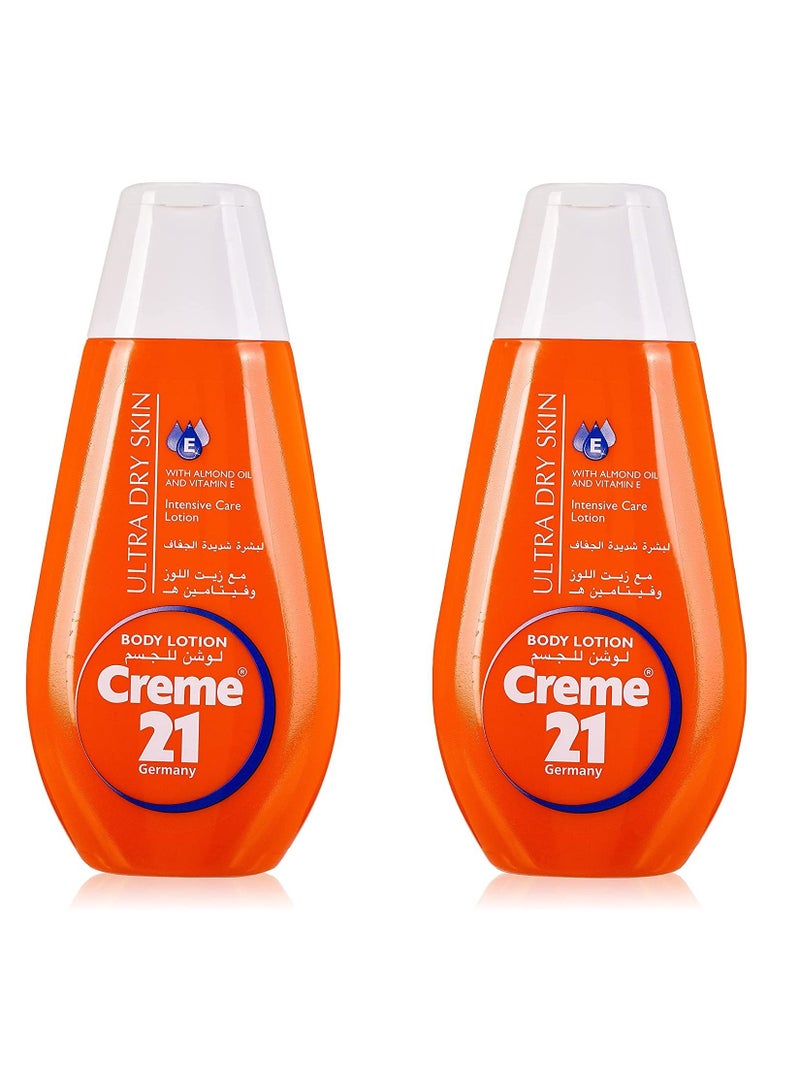 Creme 21 Body Lotion For Dry Skin 250ml (Pack of 2) - Image 1