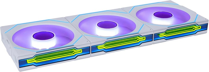 ليان لي مروحة ليان لي UNI Fan SL-Infinity Wireless 120 - حزمة ثلاثية - تحكم مروحة ARGB بإشارة لاسلكية 2.4 جيجاهرتز - تصميم مرآة مزدوجة اللانهاية - ضوضاء منخفضة - يتضمن وحدة تحكم - أبيض (12SLIN1W3W) - Image 1