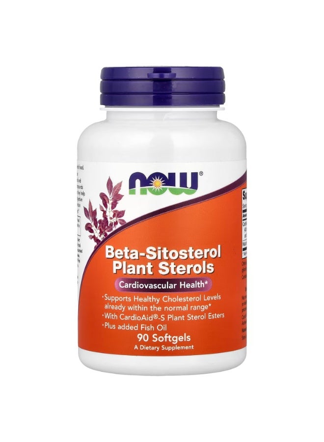 now Beta-Sitosterol Plant Sterols, 90 Softgels - Image 1