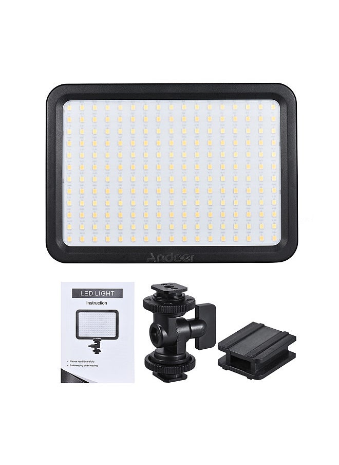 ANDOER LED204 LED Video Light Fill Light with 204pcs Lamp Beads Stepless Dimming 3300K-5600K Bi-Color Temperature CRI90  - Image 3