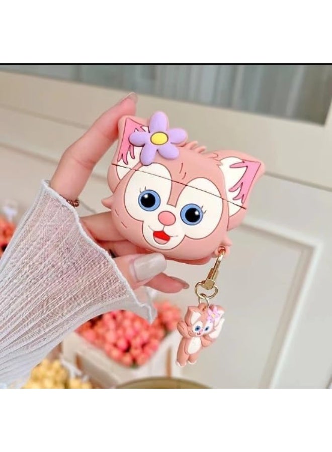 Case Soft Silicone Shockproof Cover for Apple Airpods 3 New 3D Cute Cartoon Creative Fun Case Skin with Keychain Design - Image 2