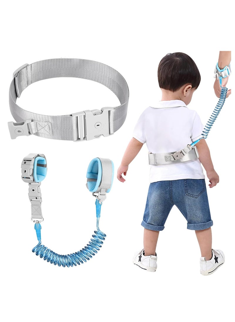 Arabest Reflective Toddler Belt Leash, 2 in1 Anti Lost Wrist Link for Baby, kid Anti Lost Waist Band Child Leash with Lock for Boys Girls, Child Walking Harness Wristband Rope Tether for Outdoor Travel  - Image 1