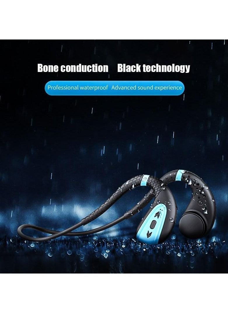 Generic - Wireless Bone Conduction Headphones with Mic and 8GB Built-in MP3 Player, Bluetooth 5.0, Magnetic Charging, IPX8 Waterproof - Image 1