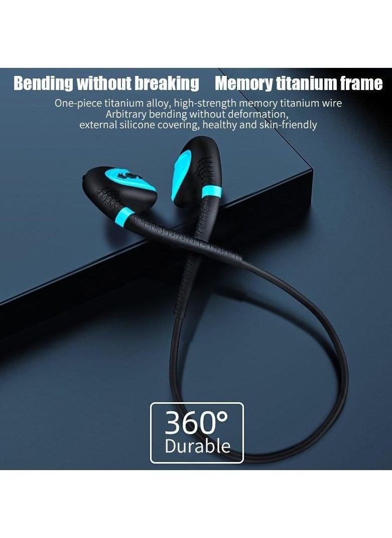 Generic - Wireless Bone Conduction Headphones with Mic and 8GB Built-in MP3 Player, Bluetooth 5.0, Magnetic Charging, IPX8 Waterproof - Image 1