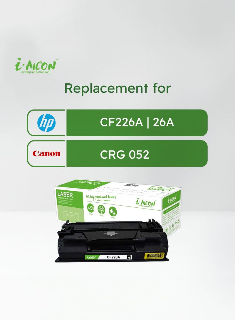i-Aicon Compatible Laser Toner Black (HP CF226A | 26A / Canon 052) - Image 2
