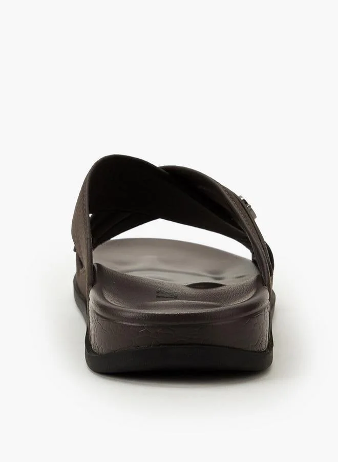 LBL by Shoexpress BROWN Men Slip-On Sandals for Men | Best Price UAE