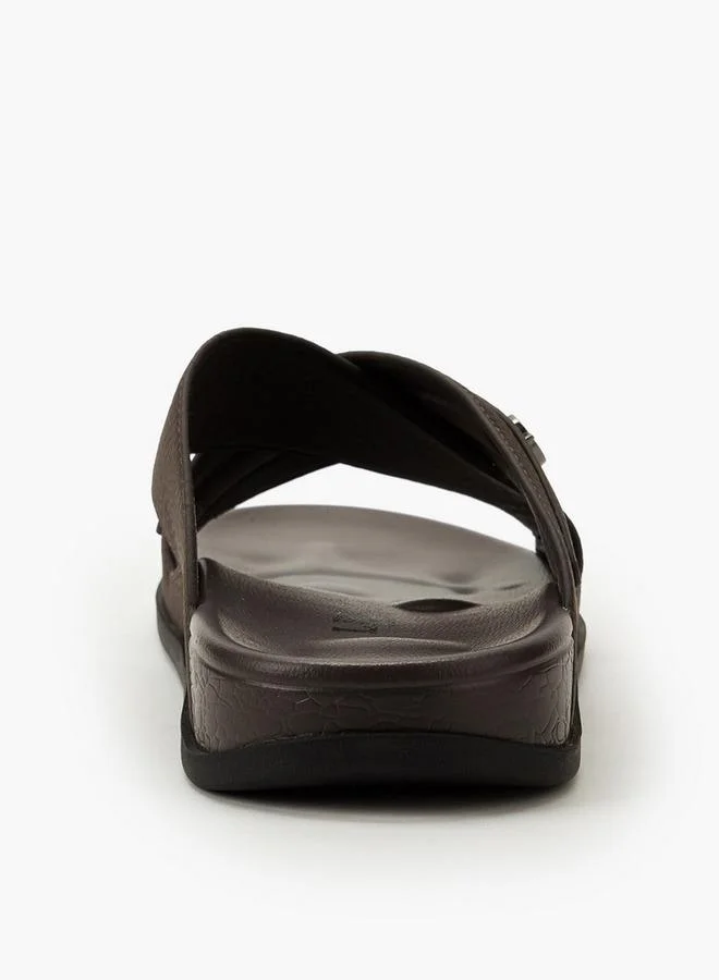 LBL By Shoexpress BROWN Men Slip-On Sandals for Men | Best Price UAE