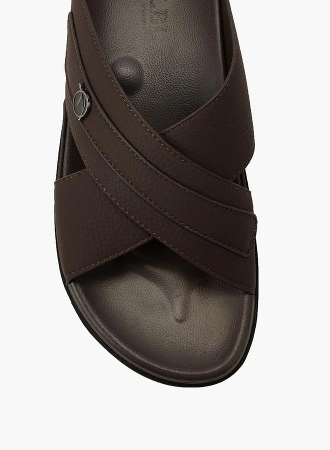 LBL By Shoexpress BROWN Men Slip-On Sandals for Men | Best Price UAE