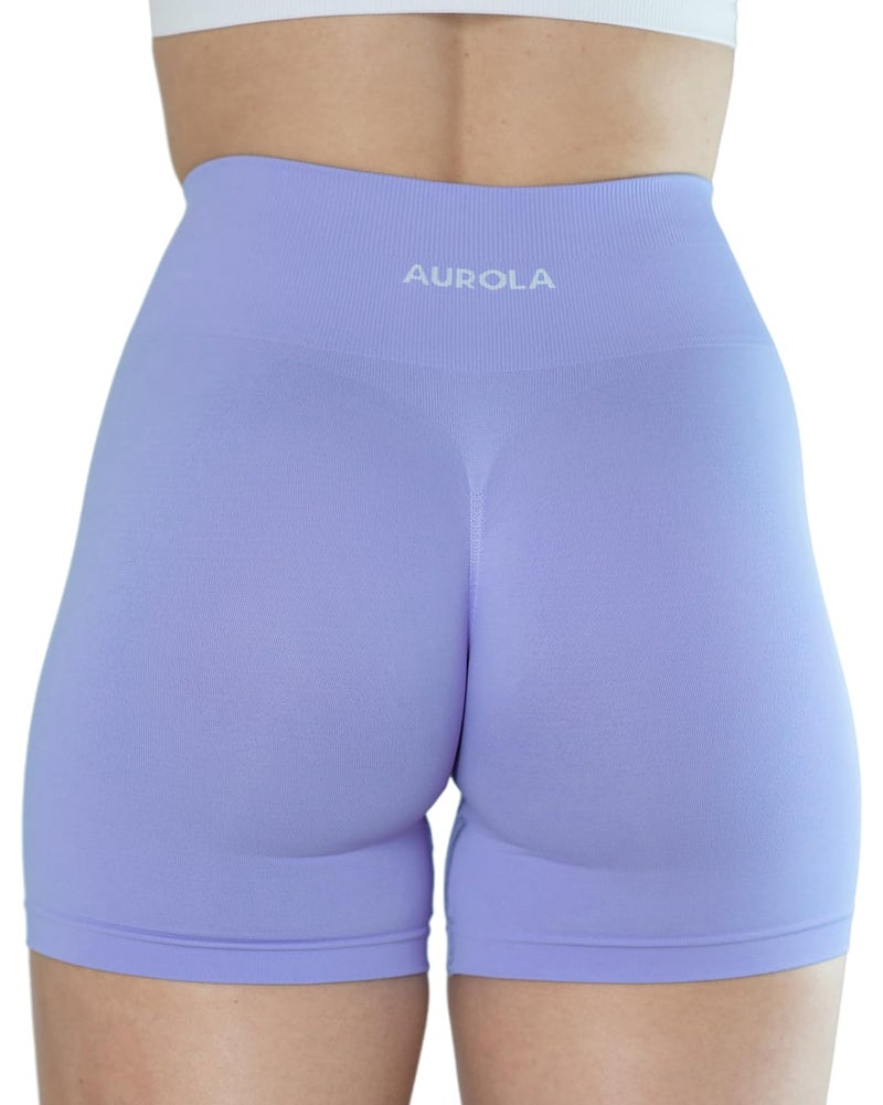 AUROLA Dream Collection Women Workout Shorts High Waist Gym Shorts, Scrunch Butt Seamless Athletic Shorts,Jacaranda,L - Image 2