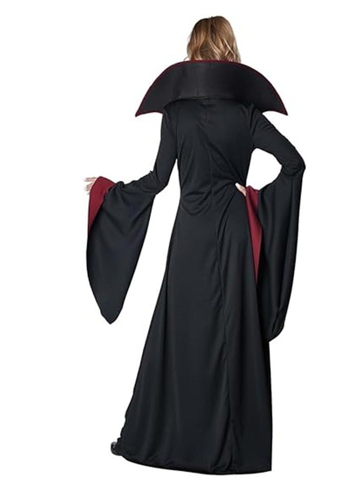 Golden Costume for Girls Retro Style Kids Witch Costume Cosplay Costume Children Fancy Birthday Party Dress Up Outfit Fairytale Theme Party Cute Witch Wizard Cosplay Costume(110) - Image 4