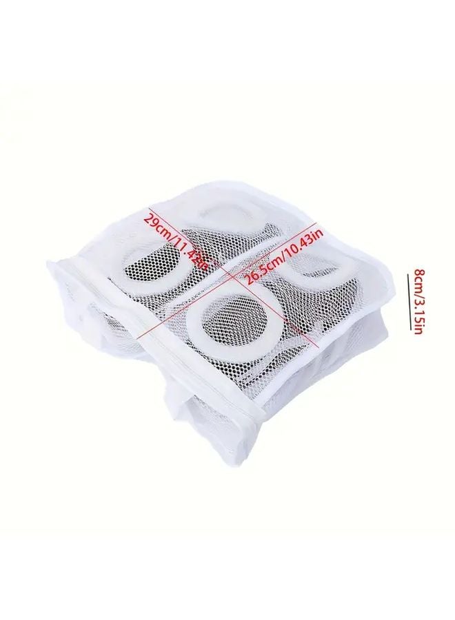 White Portable Shoe Underwear Laundry Bag For All Seasons Fresh Clean - Image 4
